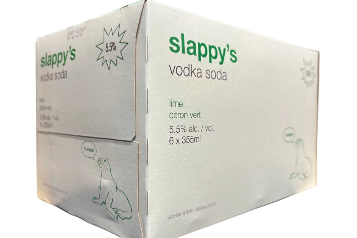 SLAPPYS LIME VODKA SODA 6*355ML (1 x 355ML)