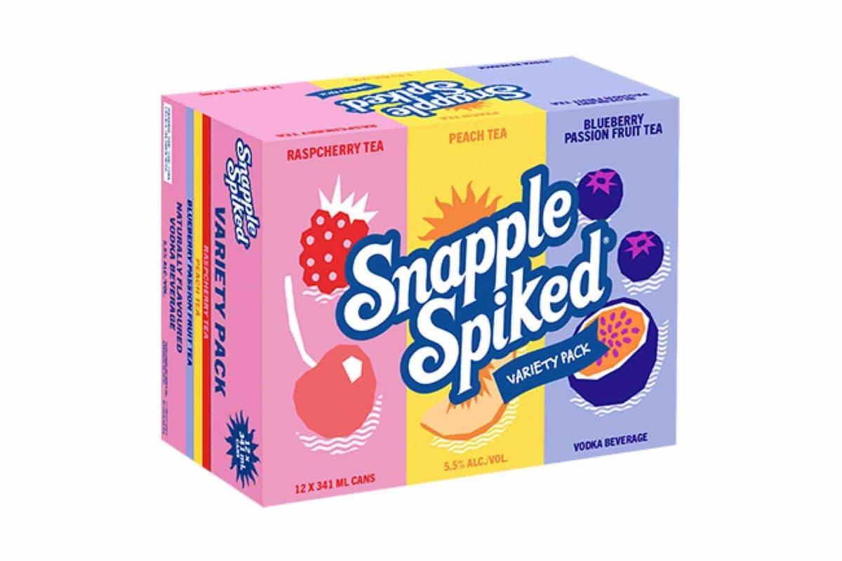 Snapple Spiked Variety Pack (12 x 341mL Cans)