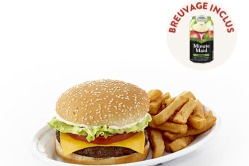 Cheeseburger Avec Frites Et Breuvage (ENF)/ Cheeseburger With Fries And Drink
