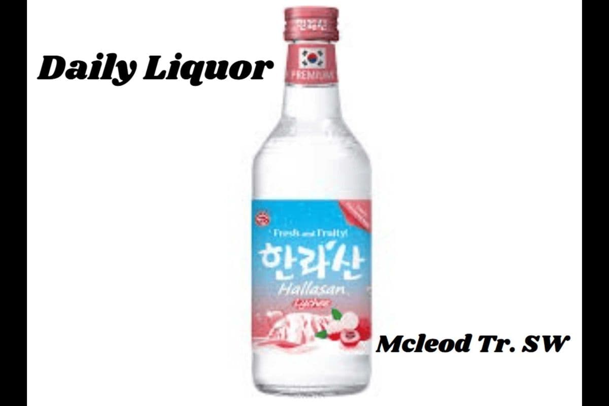 HALLASAN SOJU - LYCHEE 360 ML (1 x 375ML)