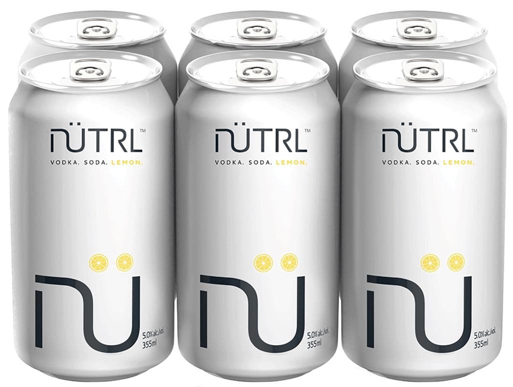 Nutrl Vodka Soda Lemon (6x355mL cans) (6 x 355mL)