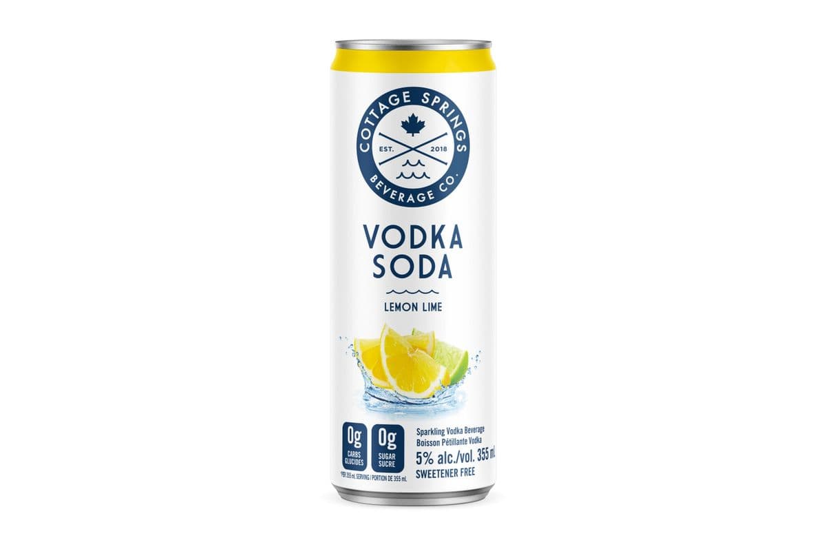 Cottage Spring Vodka Lemon Lime (1 x 355 ml)