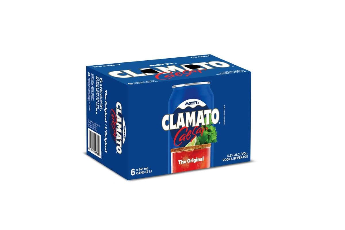 Mott's Clamato Caesar Original (6 x 341ml Cans)