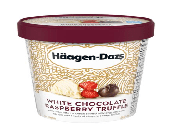 Haagen-Dazs White Chocolate Raspberry Truffle (500 ml)