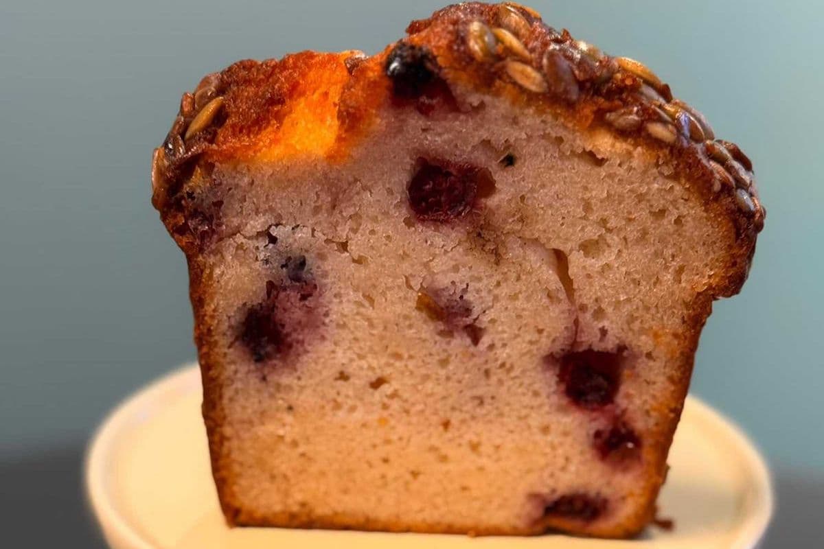 Lemon Cranberry Slice Cake