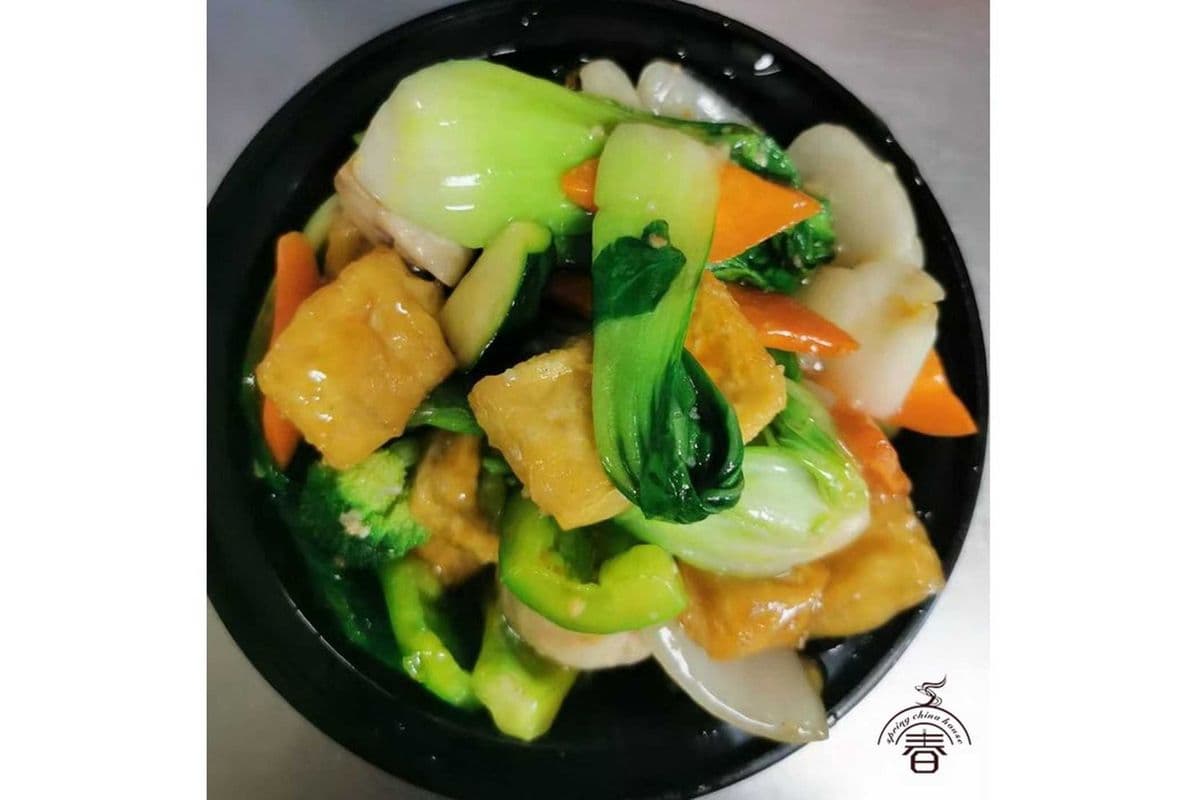 112. Fried Tofu with Mixed Vegetables