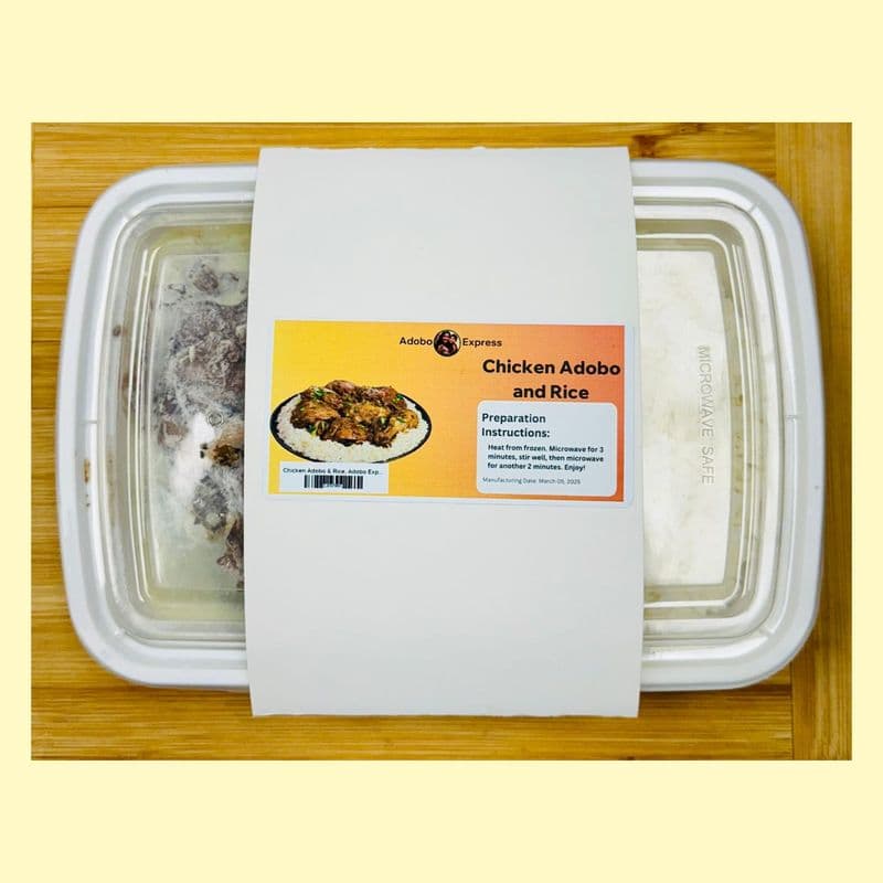 Chicken Adobo & Rice, Adobo Express