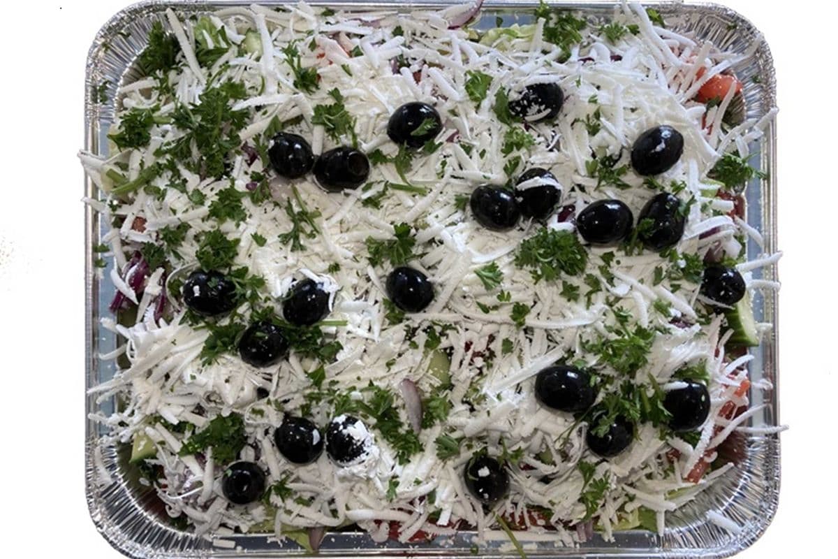 Greek salad tray