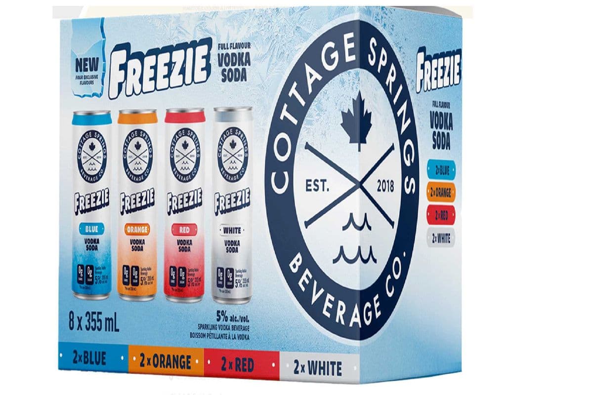 Cottage Springs Vodka Soda Freezie Mixed Pack (8 x 355ml cans)
