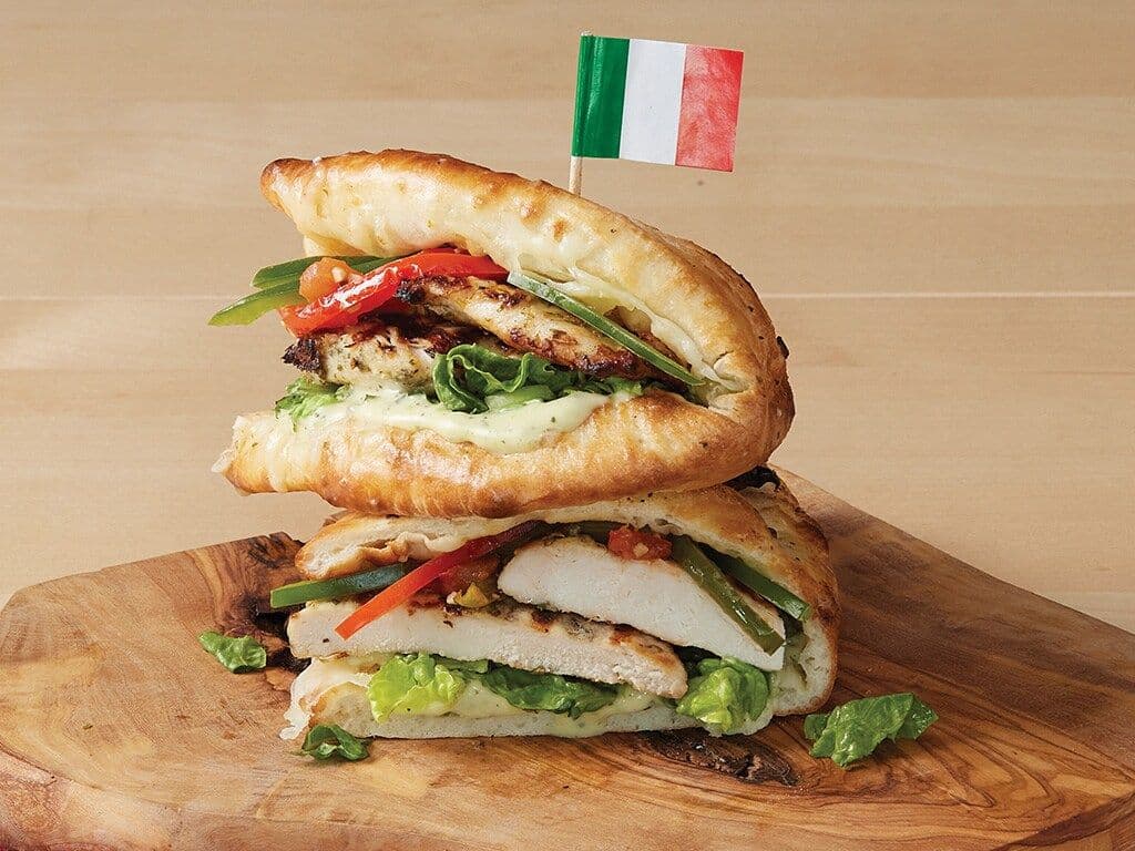 Grilled Chicken Stromboli-wich