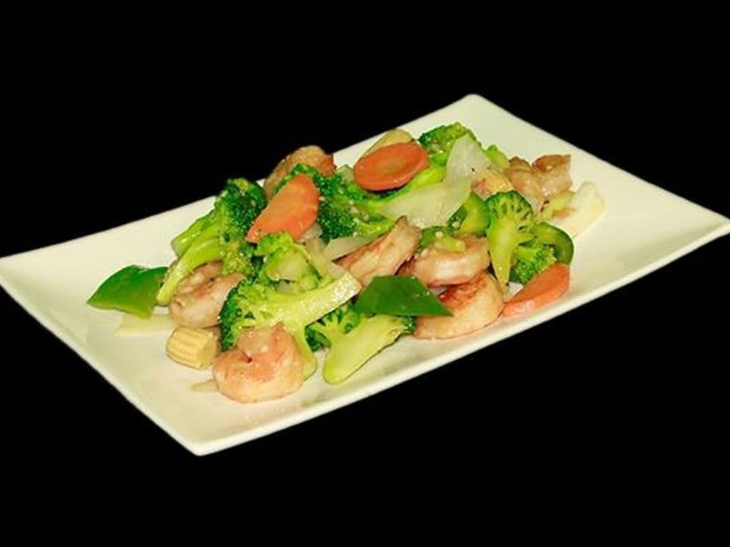 Shrimp with Broccoli (Sharing Platter No Steamed Rice)