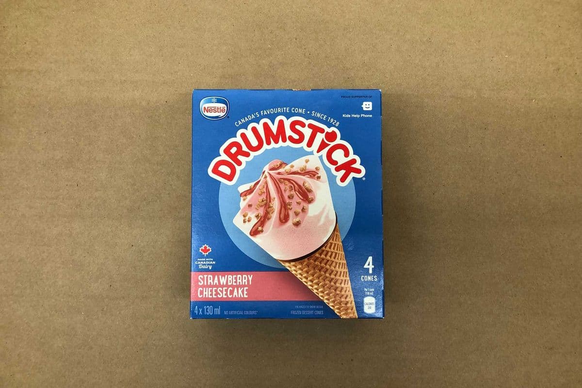 Nestle Drumstick (Strawberry Cheesecake) Ice Cream Multi-Pack 4 x130 ml