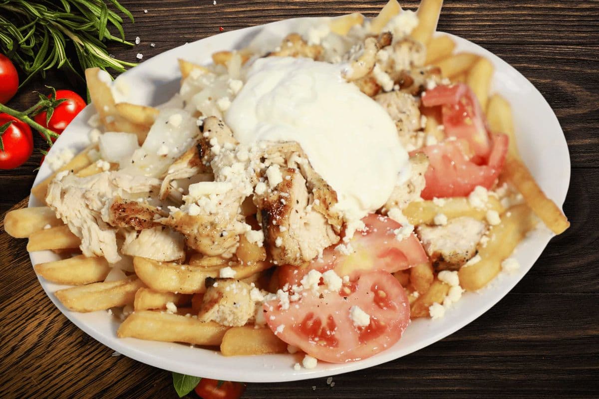 Chicken Greek Fries