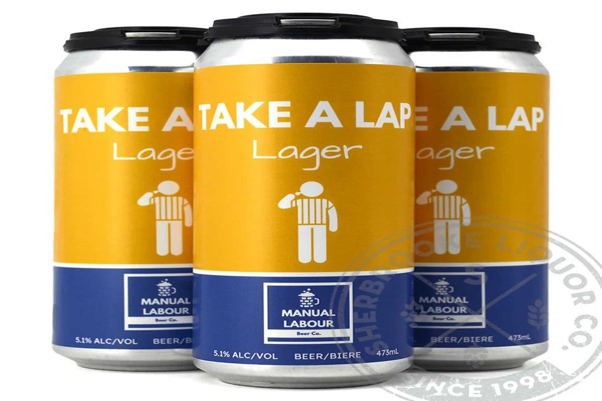 889916. Manual Labour- Take a lap Lager (1 x 4pc)