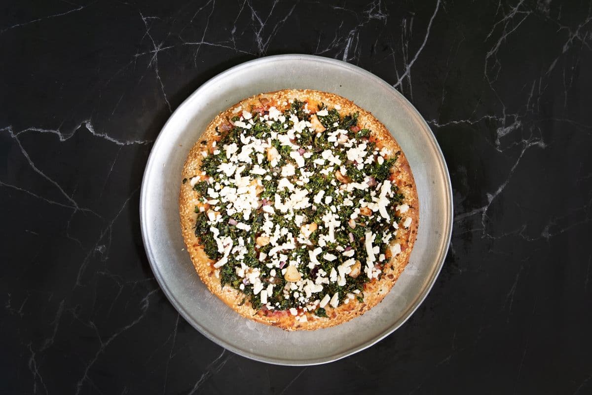 Large Spinach Feta Pizza
