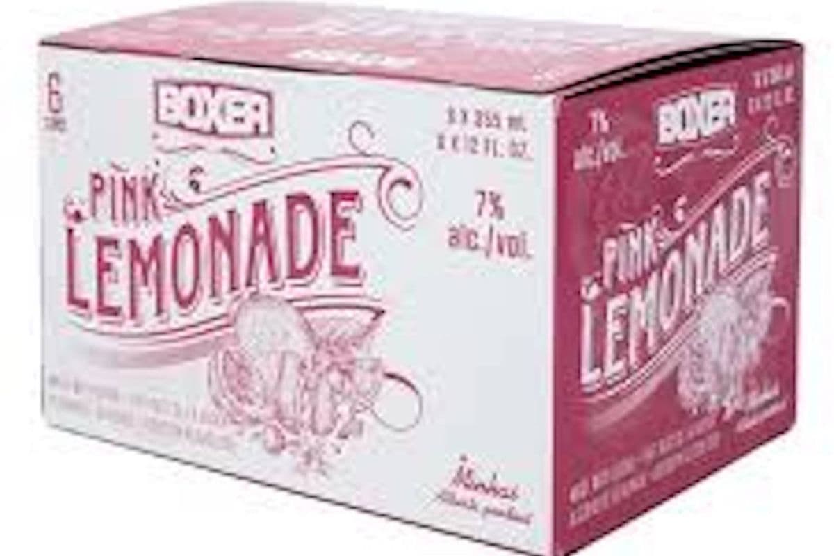 BOXER PINK LEMONADE 6 CANS MADE WITH VODKA (6 x 355ML)