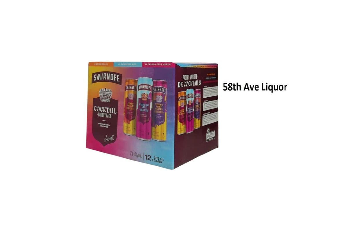 SMIRNOFF COCKTAIL COLLECTION 12pkc (1 x 12x355ML)