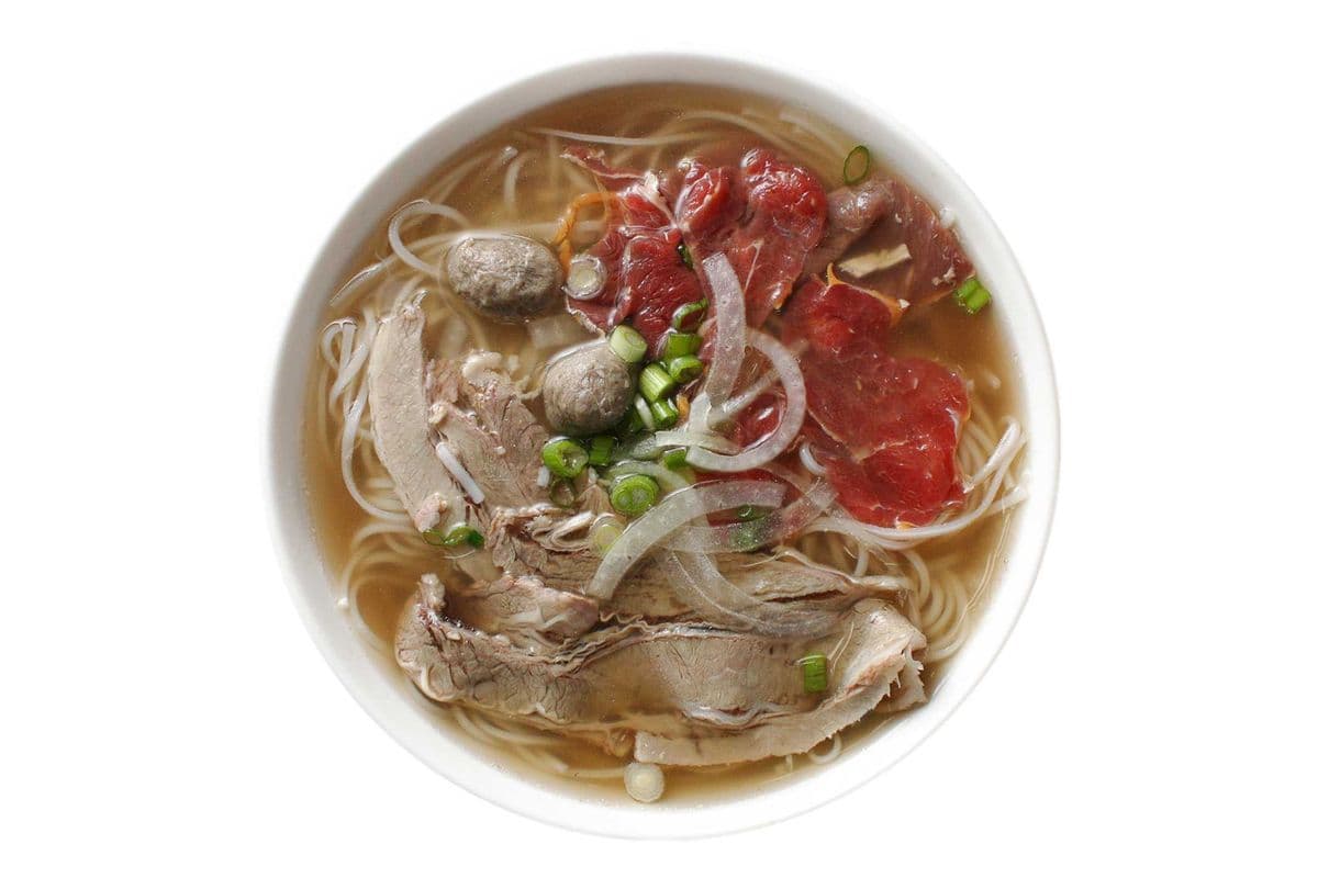 14. Raw Beef, Beef Brisket, and Beef Ball Noodle Soup