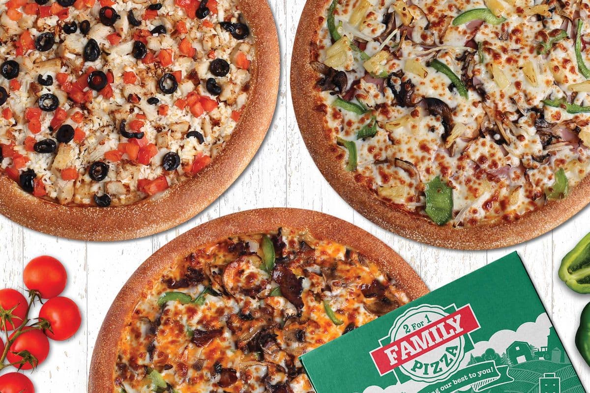 Any Three 8" Pizzas
