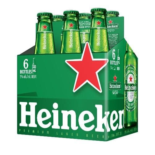 Heineken Regular (6 x 330 ml Bottles)