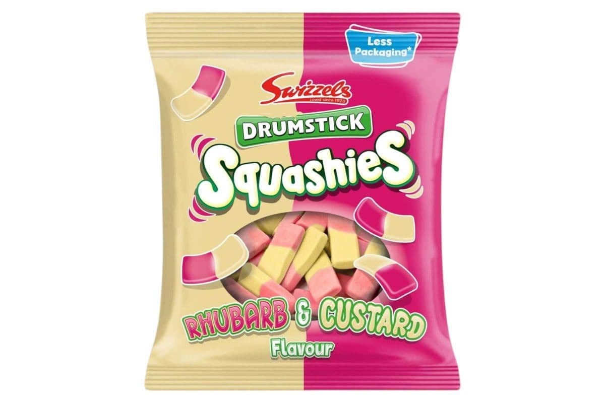Squashies Drumstick Rhubarb & Custard (120gm) (303 Cal)