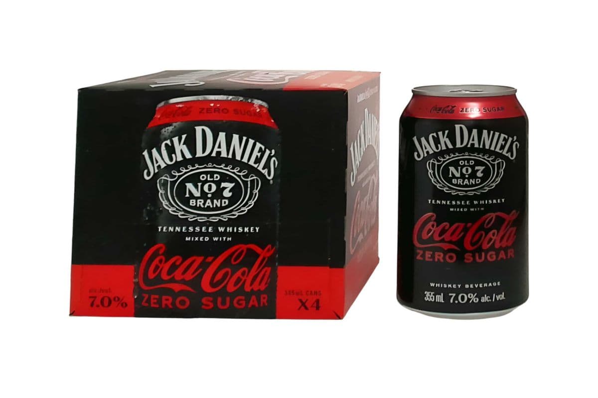 JACK DANIEL'S & COKE ZERO- 4PK (4 x 4*355ML )