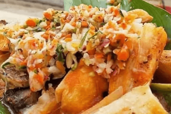 Inolvidable Yuca Con Chicharron (Gluten-Free)