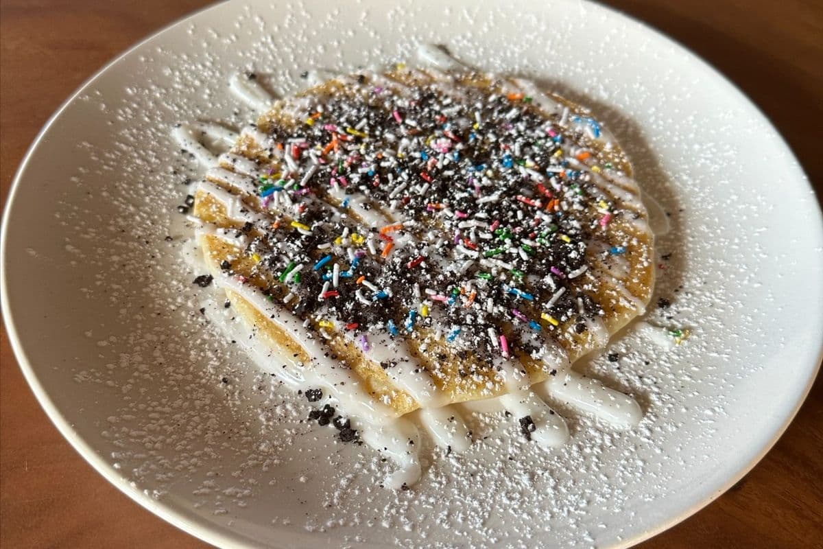 Single Confetti Cookie Pancake