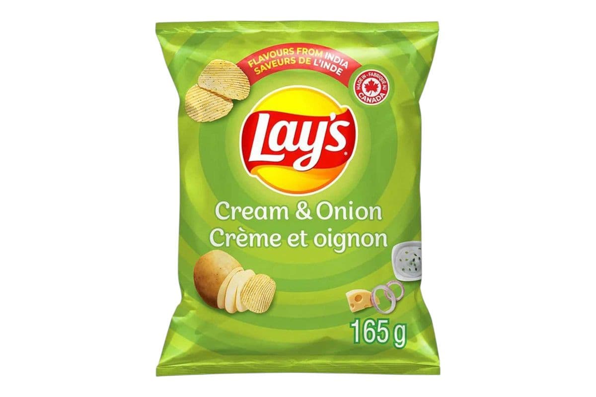Lays Cream & Onion (200gm) (270 Cal)