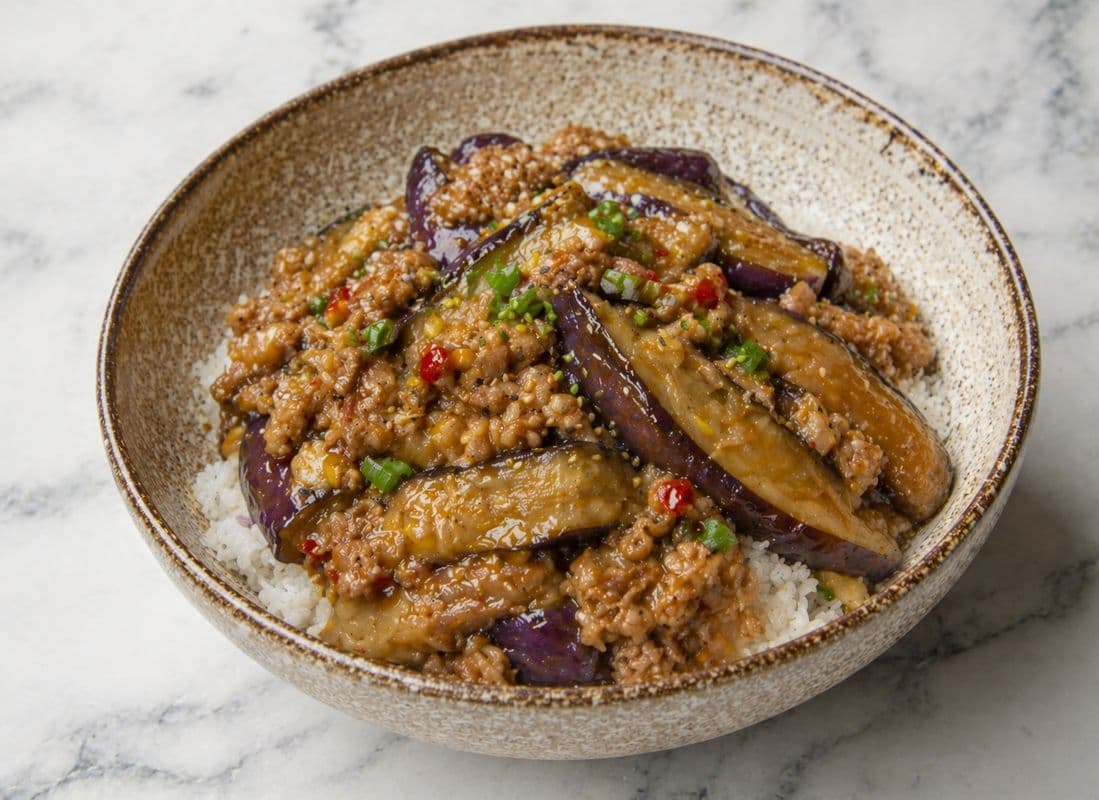 Eggplant w/Minced Pork Rice / 肉沫茄子饭