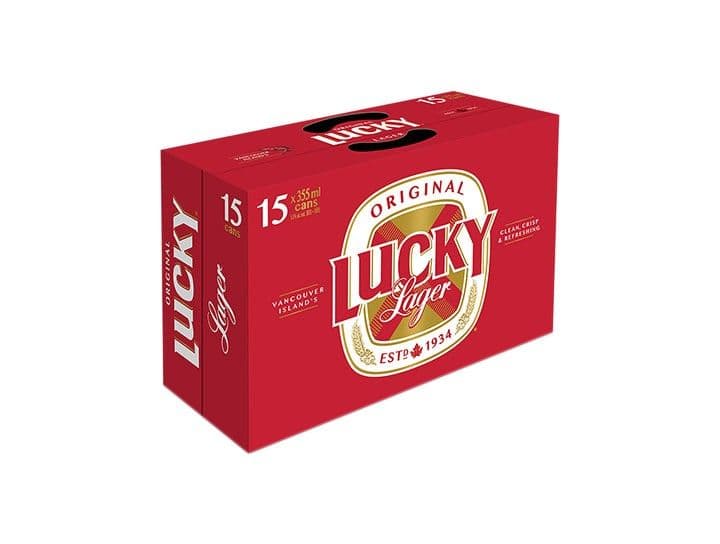 Lucky Lager (15 Pack) (1 x 355 ml Cans)