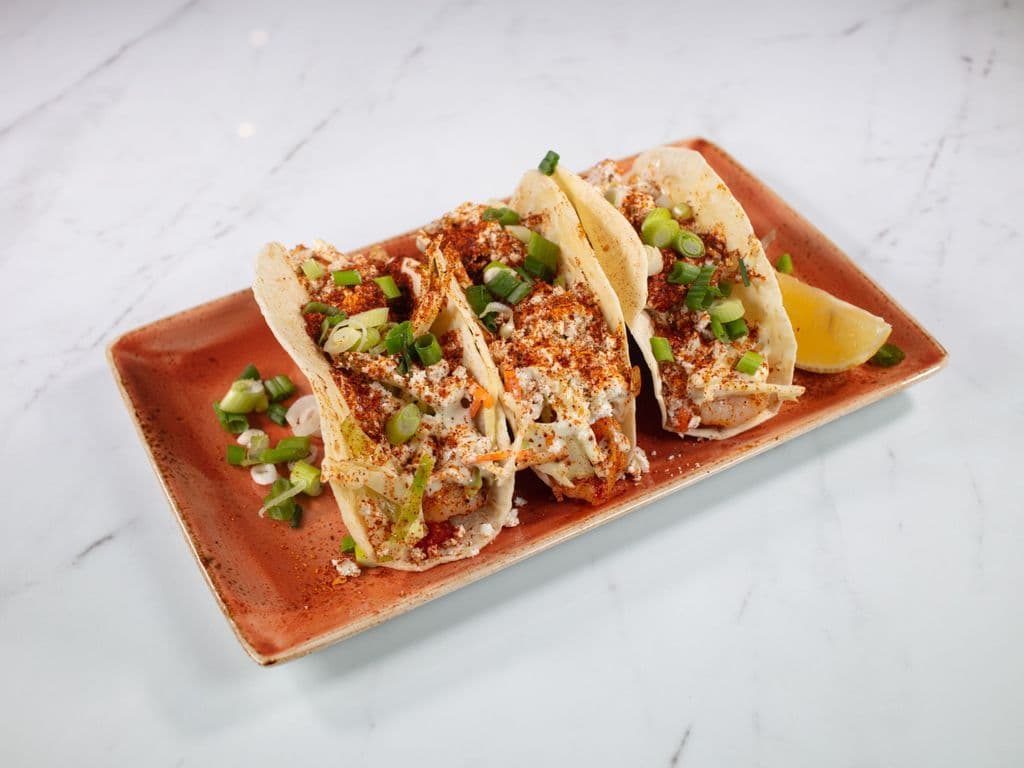 SHRIMP TACOS