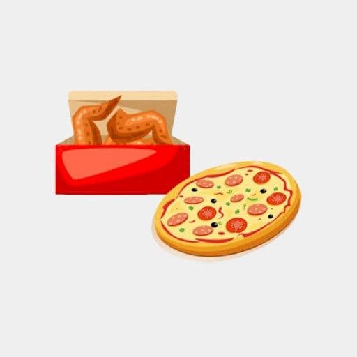 1 Pizza and 1 lb of Wings - Medium