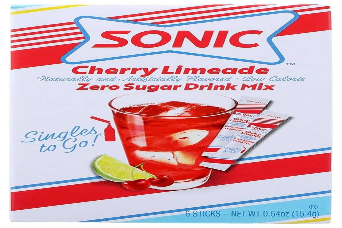 Singles to Go Sonic Cherry Limeade Zero Sugar (6 Sticks)