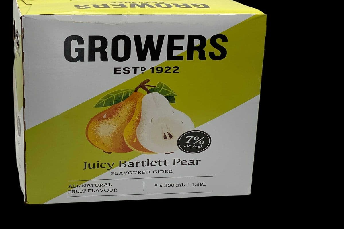 GROWERS PEAR 6*330ML BOTTLES (1 x 330ML)