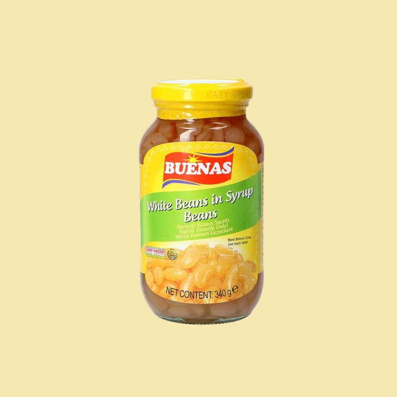 White Beans in Syrup, 340ml, Buenas