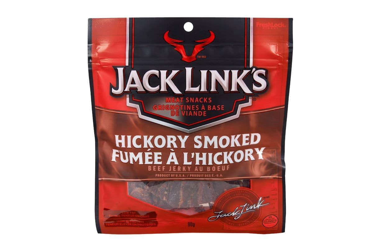 Jack Link's jerky au boeuf hickory smoke (80g) 77004 / Jack Link's Hickory Smokehouse Beef Jerky (80g) 77004