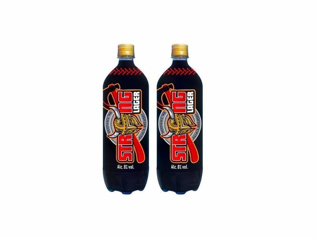 PAIR - 2 x 1 Litre Strong Lager (8% ABV) (2 x 1L)