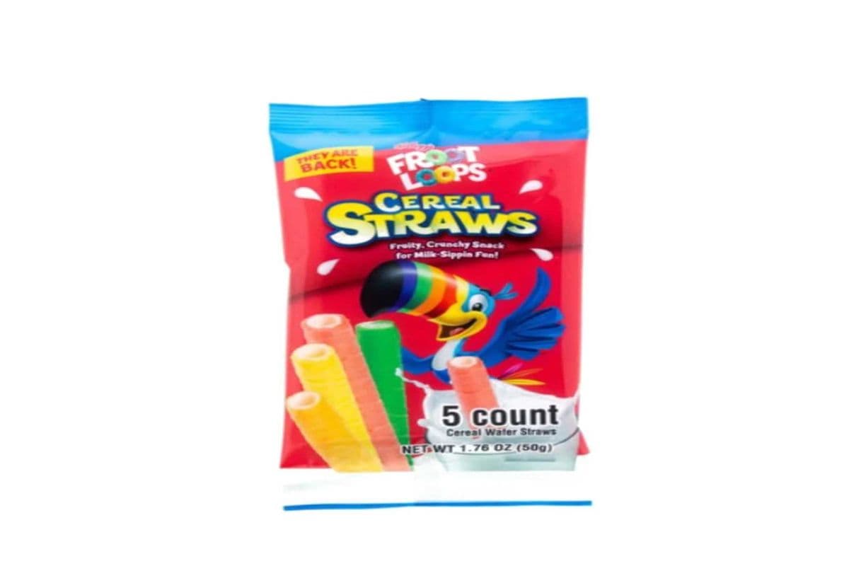 Kellogg's Froot Loops Cereal Straws (50 g) (50g)