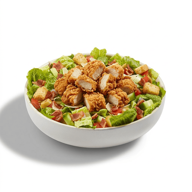 Salade Cesar Poulet Croustillant / Crispy Chicken Caesar Salad