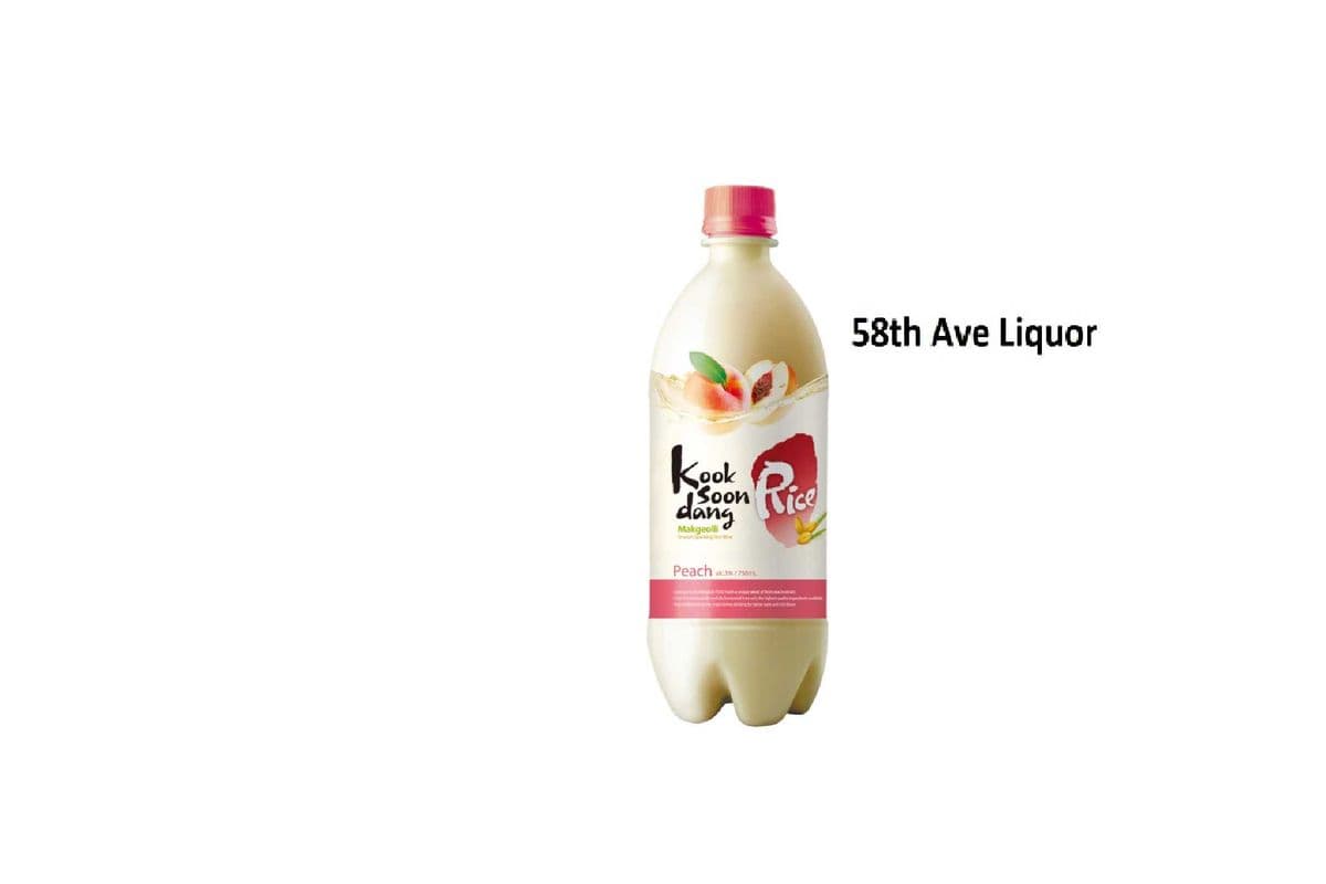 RICE MAKGEOLLI - PEACH (1 x 750ML)