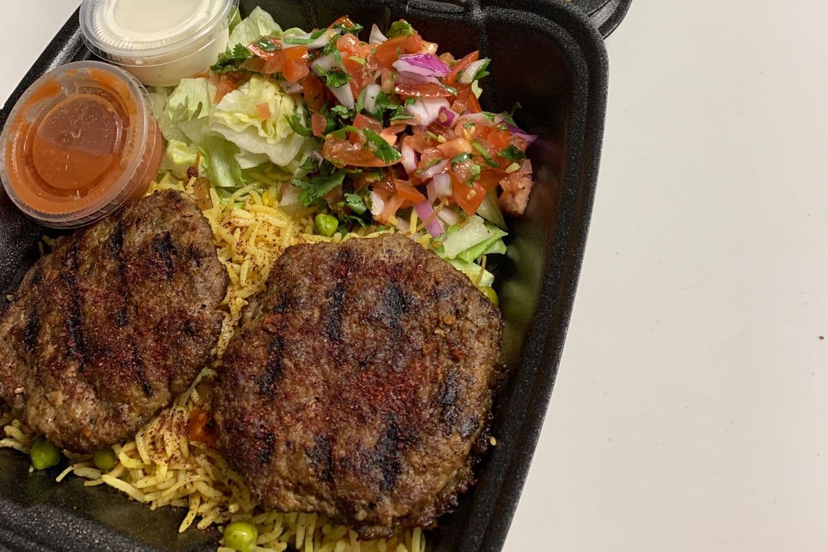 Chapli Kabob plate