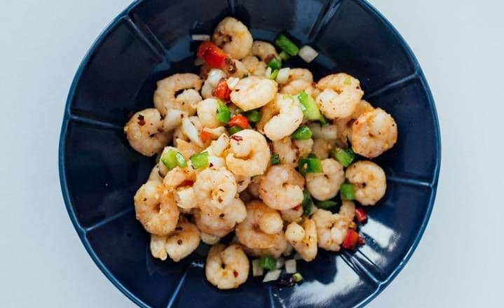 Salt and Pepper Shrimp / Crevettes aux Sel et Poivre