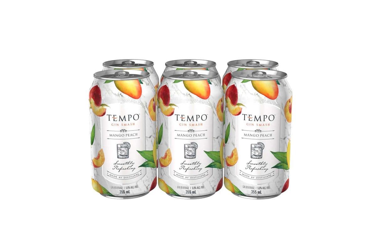 Tempo Gin Smash Mango Peach (6-Pack) (6 x 355ml)