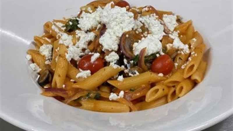 Spinach and Goat Cheese Penne
