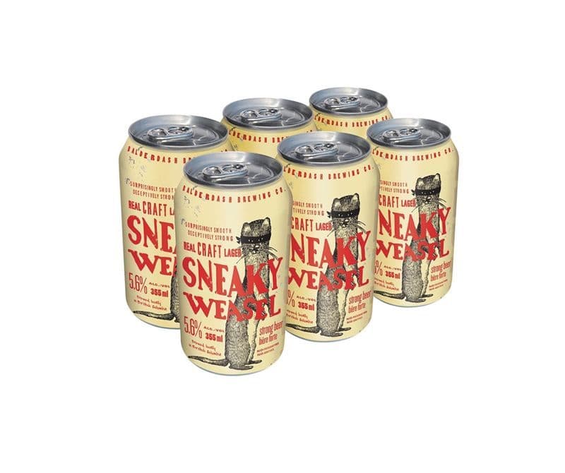 SNEAKY WEASEL LAGER (6x355ML)