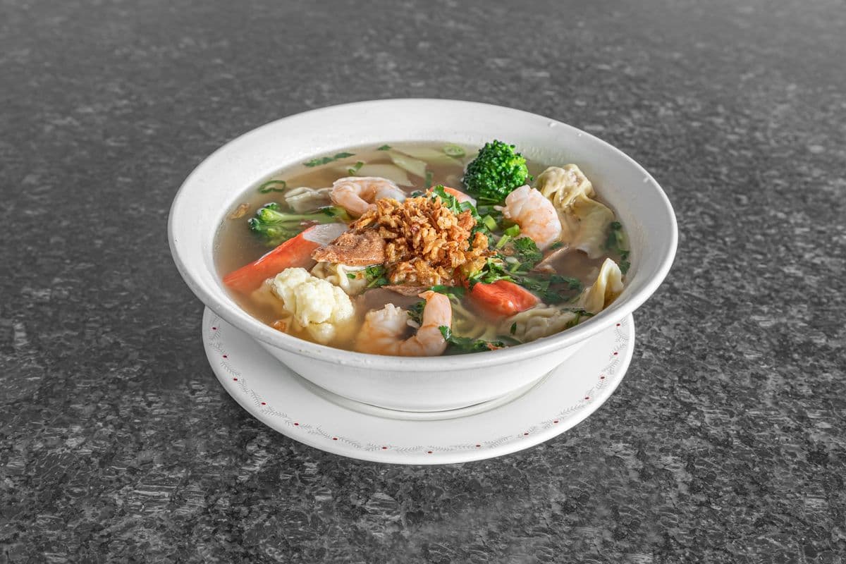 61. Special Wor Wonton Soup with Egg Noodles