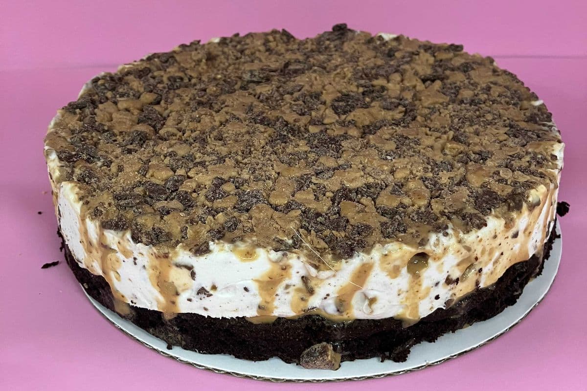 Skor ice cream cake: Whole cake