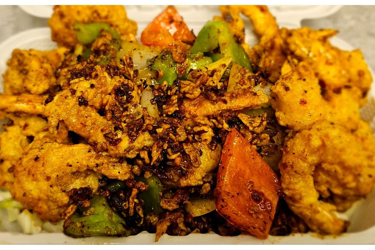 J2. Crispy Prawns in Salt and Chili Pepper