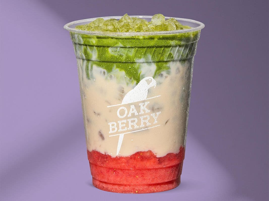 Iced Strawberry Matcha Latte